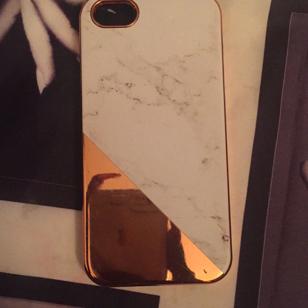 Marble and gold iPhone 5 case